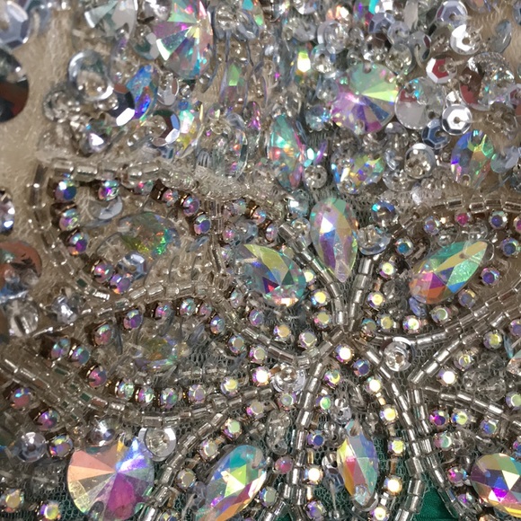 Long, lighter green prom dress - Picture 6 of 6